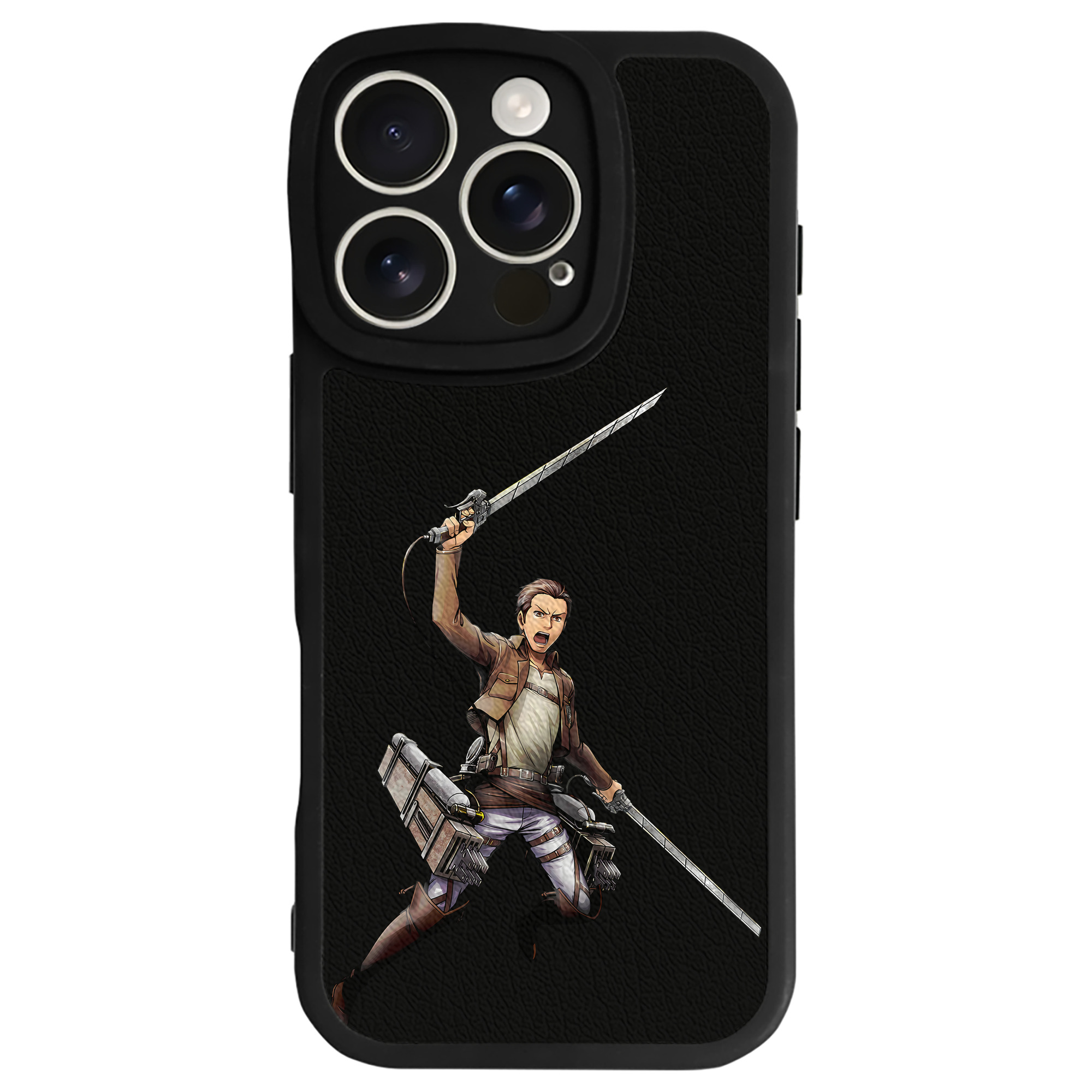 （画像用） 進撃の巨人 Attack on Titan 【iPhone 16シリーズ対応】シリコンスマホケース（レザー調） 材質：シリコン